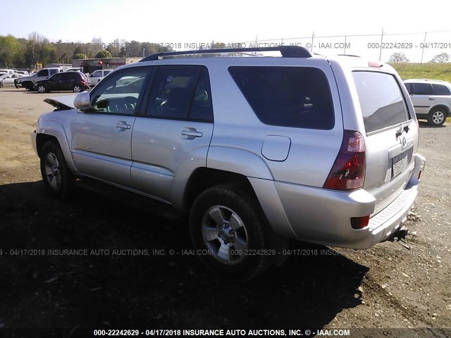 JTEBT17R850047497 - 2005 TOYOTA 4RUNNER LIMITED SILVER photo 3