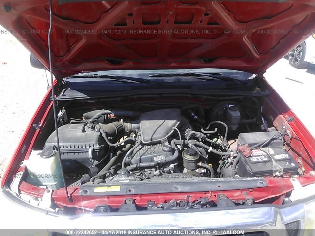 5TEUX42N85Z137935 - 2005 TOYOTA TACOMA ACCESS CAB Rot Foto 10