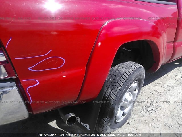5TEUX42N85Z137935 - 2005 TOYOTA TACOMA ACCESS CAB Rot Foto 6