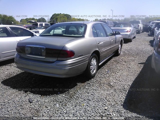 1G4HP54K224127878 - 2002 BUICK LESABRE CUSTOM BROWN photo 4