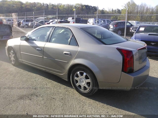 1G6DM577540136798 - 2004 CADILLAC CTS Pewter photo 3