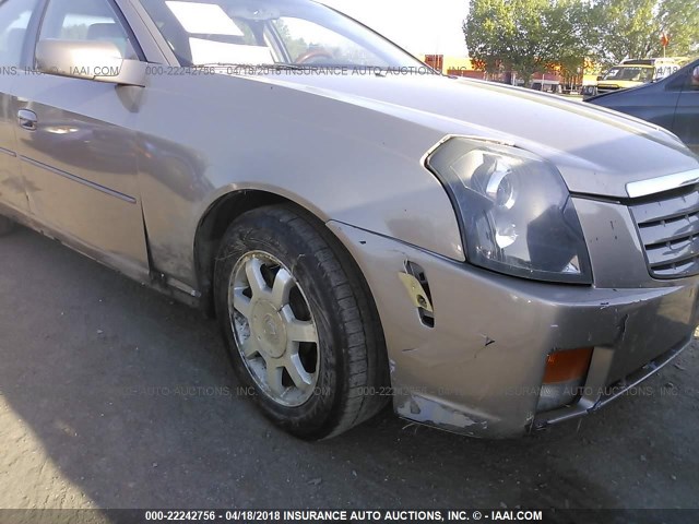 1G6DM577540136798 - 2004 CADILLAC CTS Pewter photo 6