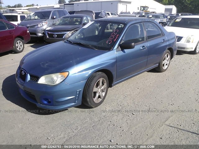 JF1GD61617H510125 - 2007 SUBARU IMPREZA 2.5I BLUE photo 2