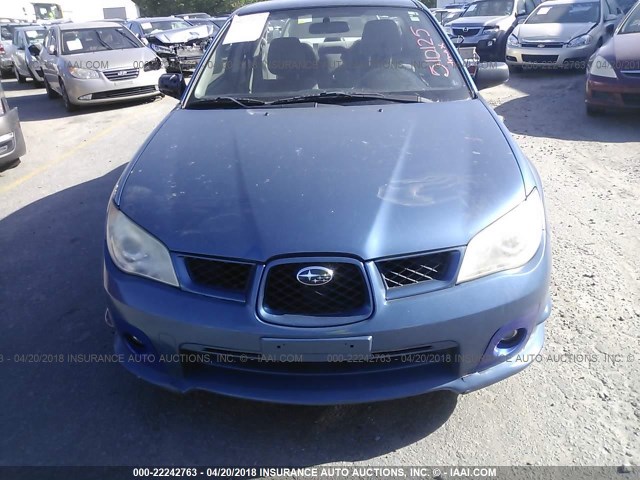 JF1GD61617H510125 - 2007 SUBARU IMPREZA 2.5I BLUE photo 6