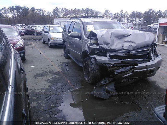 1GNFK23099J100348 - 2009 CHEVROLET TAHOE K1500 LT GRAY photo 1