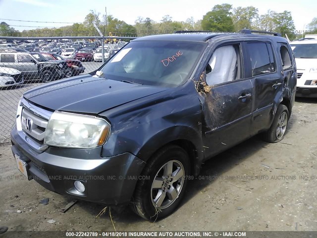 5FNYF3H47BB022382 - 2011 HONDA PILOT EX SILVER photo 2