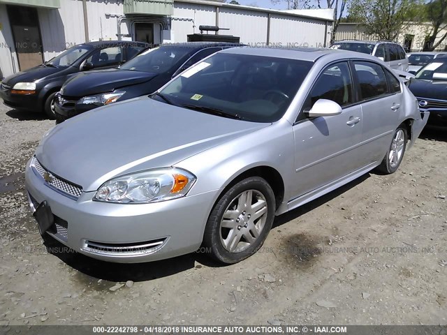 2G1WB5E35E1102838 - 2014 CHEVROLET IMPALA LIMITED LT SILVER photo 2