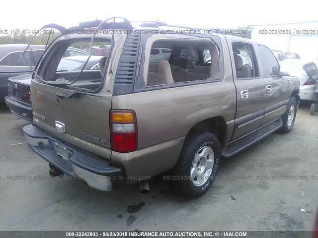 1GNFK16T83J328946 - 2003 CHEVROLET SUBURBAN K1500 TAN photo 4