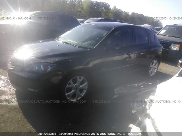 JM1BK343881843362 - 2008 MAZDA 3 HATCHBACK BLUE photo 2