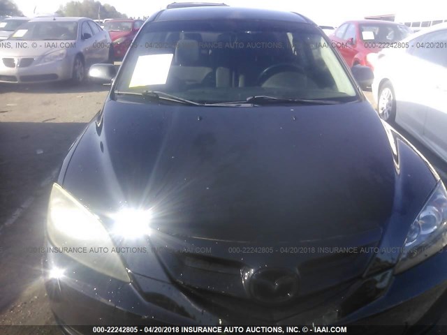 JM1BK343881843362 - 2008 MAZDA 3 HATCHBACK BLUE photo 6