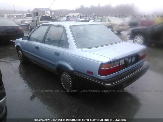 JT2AE93E1K3255395 - 1989 TOYOTA COROLLA LE Light Blue photo 3