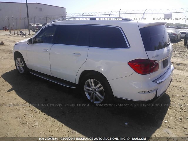 4JGDF6EE8GA696856 - 2016 MERCEDES-BENZ GL 450 4MATIC WHITE photo 3