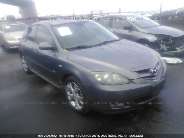 JM1BK344871624876 - 2007 MAZDA 3 HATCHBACK GRAY photo 1