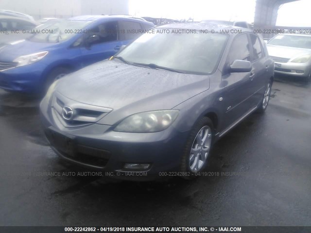 JM1BK344871624876 - 2007 MAZDA 3 HATCHBACK GRAY photo 2