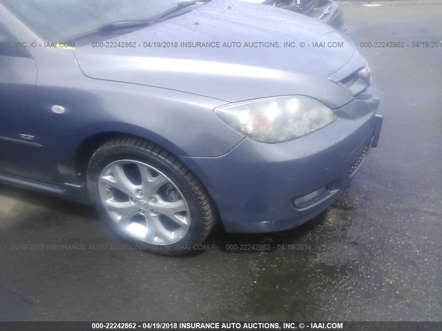 JM1BK344871624876 - 2007 MAZDA 3 HATCHBACK GRAY photo 6
