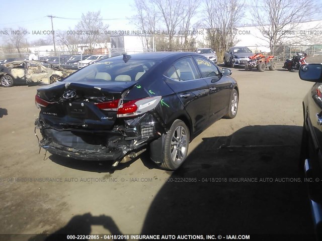 5NPD84LFXHH022412 - 2017 HYUNDAI ELANTRA SE/VALUE/LIMITED BLACK photo 4