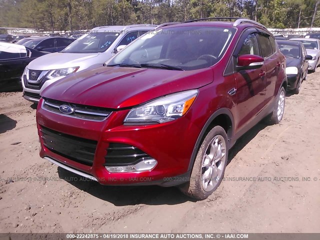 1FMCU9J97DUC44337 - 2013 FORD ESCAPE TITANIUM RED photo 2