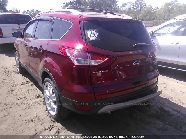 1FMCU9J97DUC44337 - 2013 FORD ESCAPE TITANIUM RED photo 3