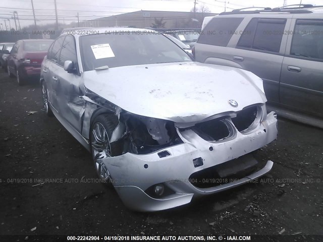 WBANW53589CT55841 - 2009 BMW 550 I SILVER photo 1