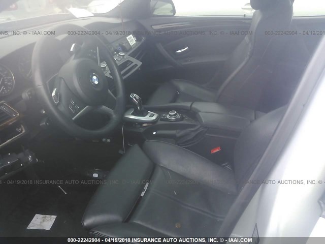 WBANW53589CT55841 - 2009 BMW 550 I SILVER photo 5