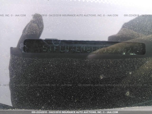 5TFLU4EN8EX097492 - 2014 TOYOTA TACOMA DOUBLE CAB თეთრი ფოტო 9