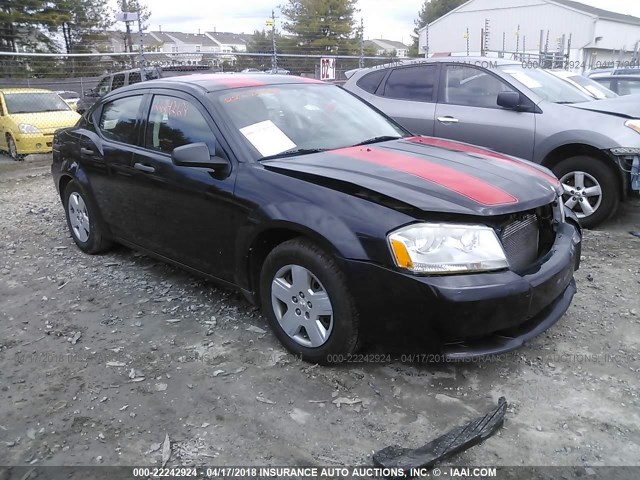 1B3CC4FB1AN142206 - 2010 DODGE AVENGER SXT BLACK photo 1