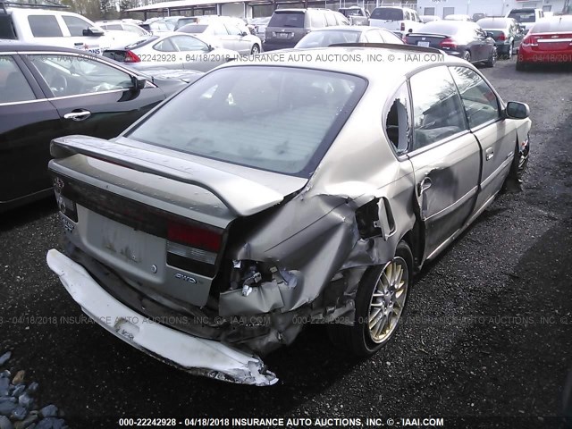 4S3BE656926214074 - 2002 SUBARU LEGACY GT LIMITED TAN photo 4