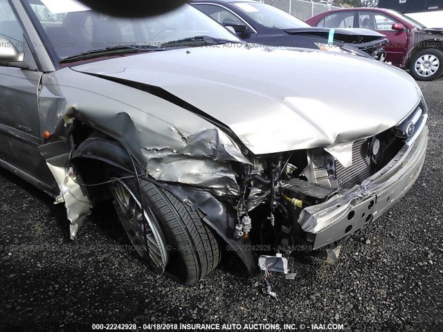 4S3BE656926214074 - 2002 SUBARU LEGACY GT LIMITED TAN photo 6