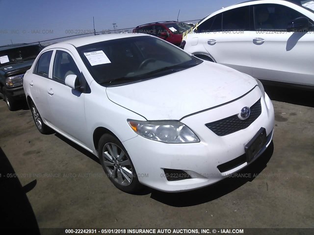 1NXBU4EE7AZ355214 - 2010 TOYOTA COROLLA S/LE/XLE WHITE photo 1