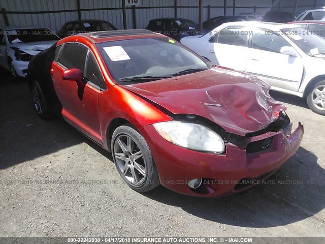 4A3AK34T38E029508 - 2008 MITSUBISHI ECLIPSE GT ORANGE photo 1