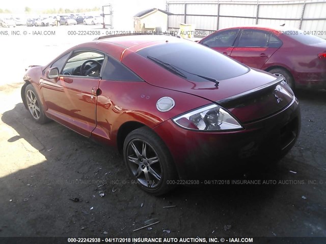 4A3AK34T38E029508 - 2008 MITSUBISHI ECLIPSE GT ORANGE photo 3