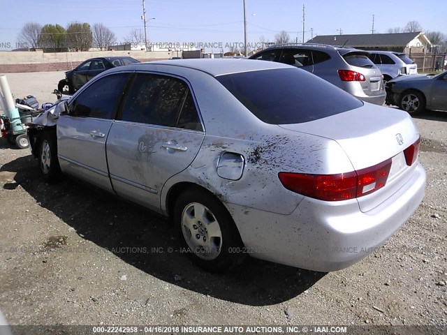 1HGCM55445A000337 - 2005 HONDA ACCORD LX SILVER photo 3