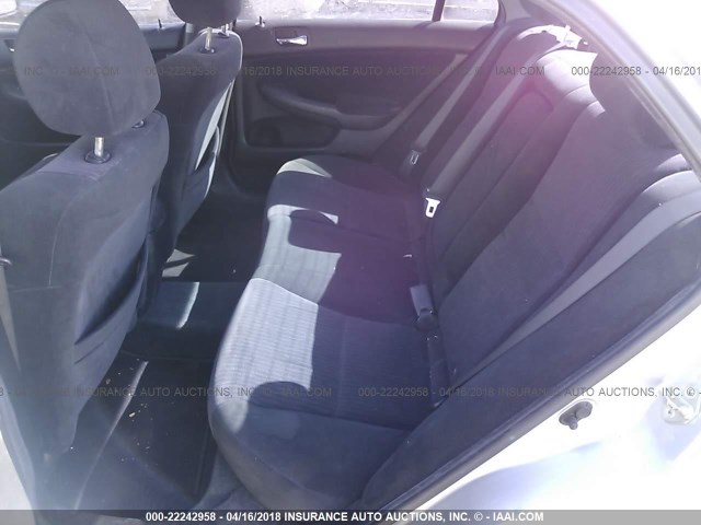 1HGCM55445A000337 - 2005 HONDA ACCORD LX SILVER photo 8