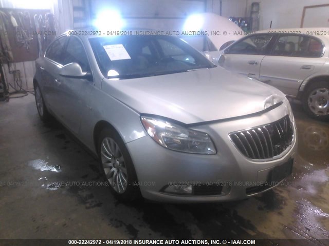 W04GP5EC4B1062602 - 2011 BUICK REGAL CXL SILVER photo 1