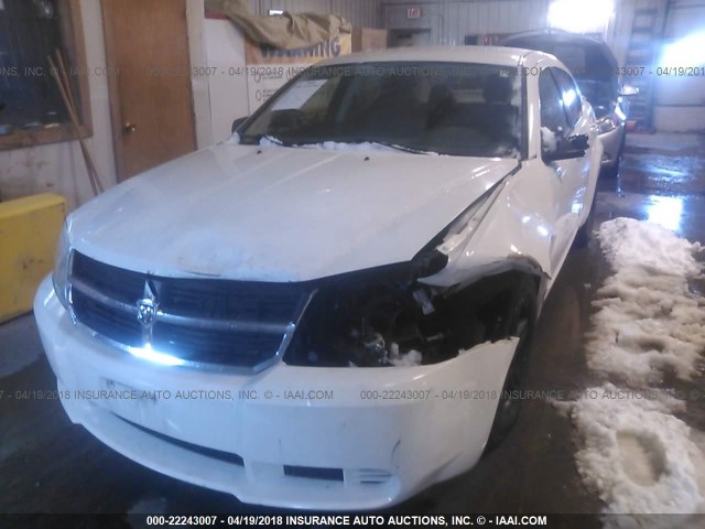 1B3LC56J78N158689 - 2008 DODGE AVENGER SXT WHITE photo 6