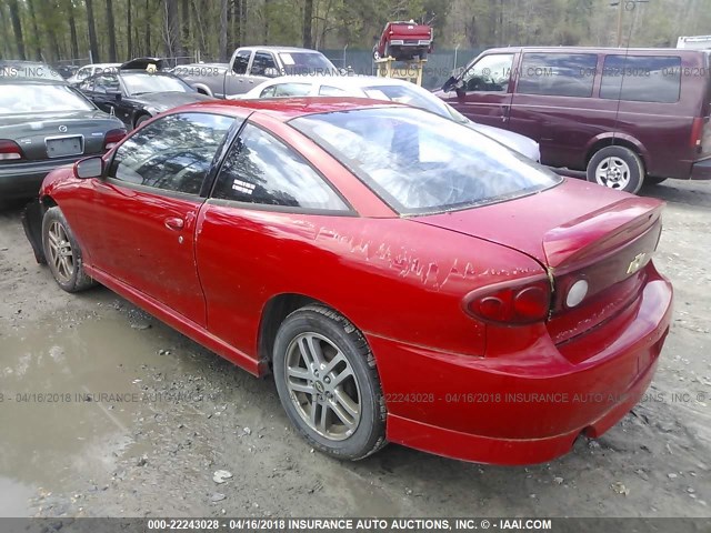 1G1JH12F347166300 - 2004 CHEVROLET CAVALIER LS SPORT RED photo 3