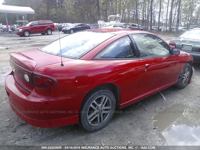 1G1JH12F347166300 - 2004 CHEVROLET CAVALIER LS SPORT RED photo 4