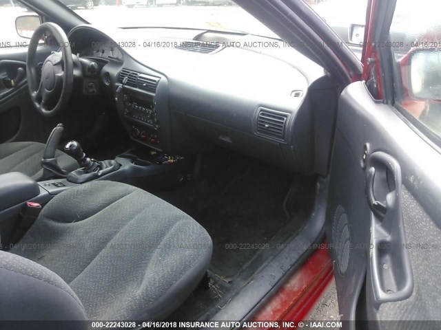 1G1JH12F347166300 - 2004 CHEVROLET CAVALIER LS SPORT RED photo 5