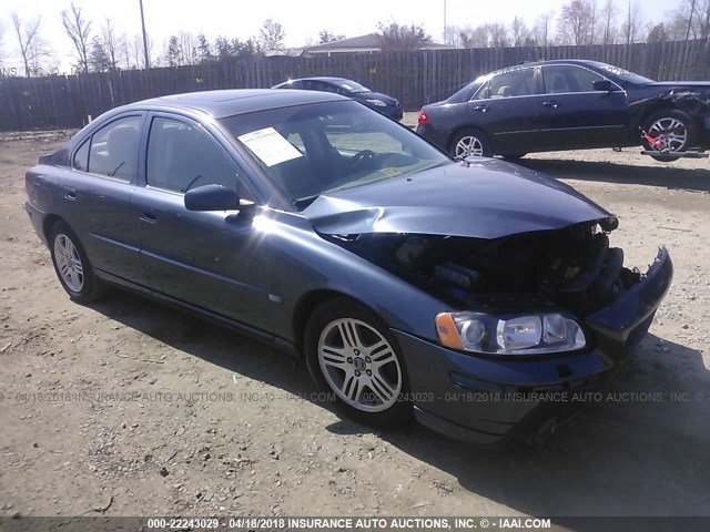 YV1RS592462505680 - 2006 VOLVO S60 2.5T BLUE photo 1