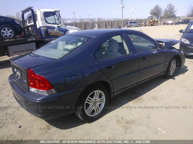 YV1RS592462505680 - 2006 VOLVO S60 2.5T BLUE photo 4