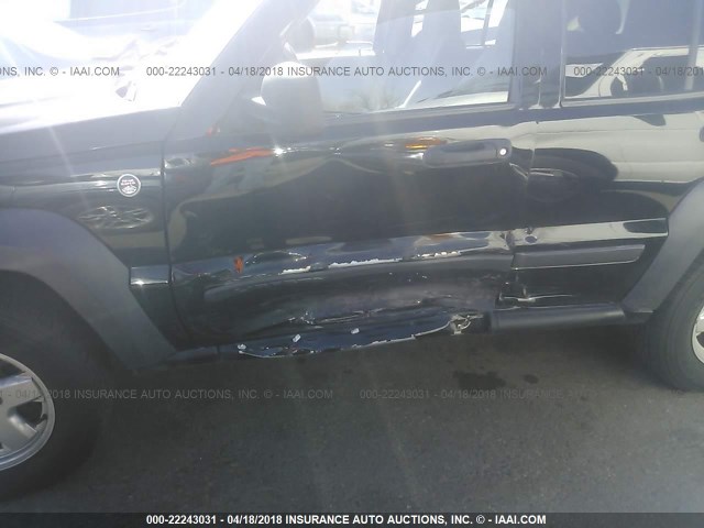 1J8GL48K66W175998 - 2006 JEEP LIBERTY SPORT 黑色 照片 6