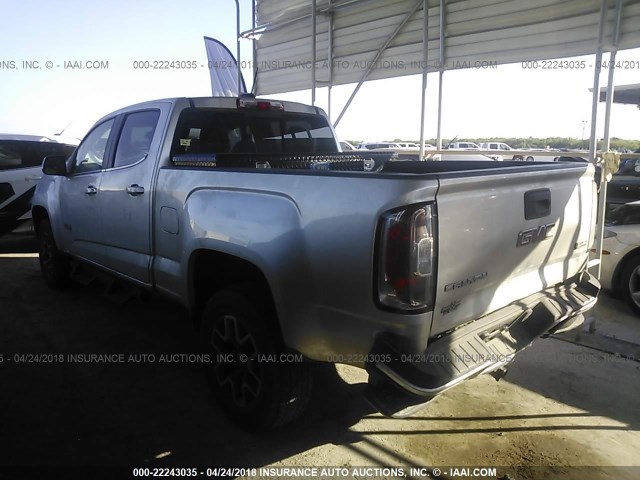 1GTG6BE34F1211958 - 2015 GMC CANYON SLE SILVER photo 3