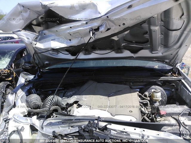 5TFLU4EN2CX044185 - 2012 TOYOTA TACOMA DOUBLE CAB 银色 照片 10