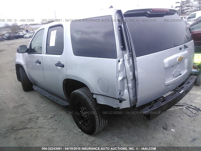 1GNLC2E07DR328551 - 2013 CHEVROLET TAHOE POLICE SILVER photo 3
