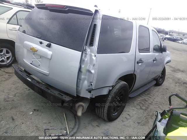 1GNLC2E07DR328551 - 2013 CHEVROLET TAHOE POLICE SILVER photo 4