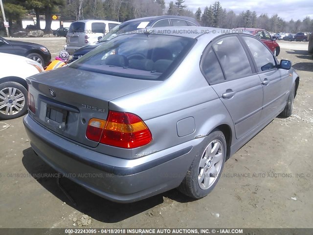 WBAEU33454PF61480 - 2004 BMW 325 XI GRAY photo 4