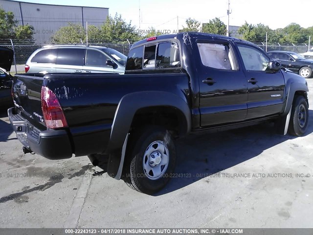 3TMJU4GN3FM184518 - 2015 TOYOTA TACOMA DOUBLE CAB PRERUNNER BLACK photo 4