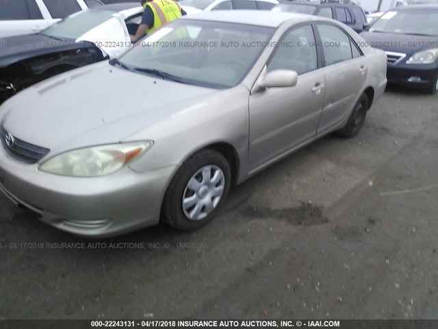 4T1BE32K04U288266 - 2004 TOYOTA CAMRY LE/XLE/SE შამპანური ფოტო 2