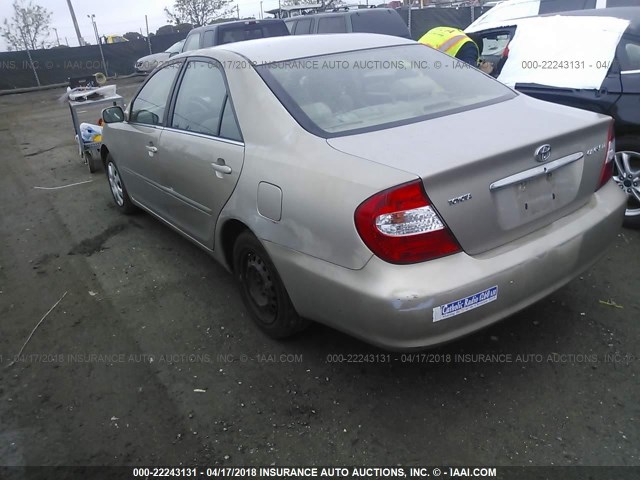 4T1BE32K04U288266 - 2004 TOYOTA CAMRY LE/XLE/SE შამპანური ფოტო 3