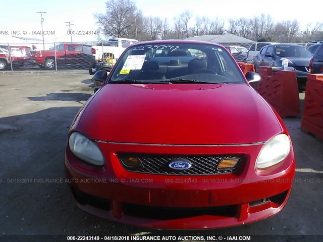 3FAFP11323R159021 - 2003 FORD ESCORT ZX2 RED photo 6